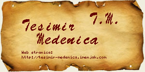 Tešimir Medenica vizit kartica